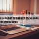 2024年南京疫情最新消息(2020年南京新冠肺炎疫情)