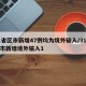 31省区市新增47例均为境外输入/31省区市新增境外输入1