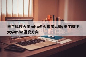 电子科技大学mba怎么报考人数/电子科技大学mba研究方向