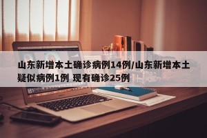 山东新增本土确诊病例14例/山东新增本土疑似病例1例 现有确诊25例 山东新增本土确诊病例14例/山东新增本土疑似病例1例 现有确诊25例